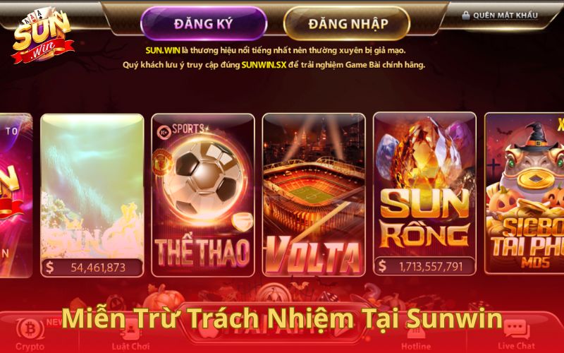 Miễn Trừ Trách Nhiệm Tại Sunwin