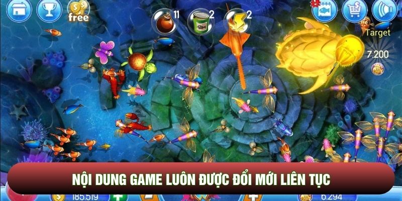 Nội dung game luôn được đổi mới liên tục